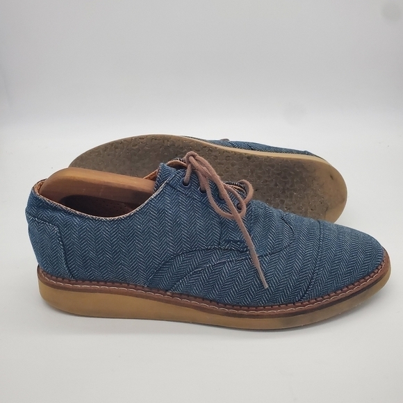 Toms Denim Wingtip Oxfords Men’s Size 8.5M Shoes main image 4